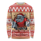 Redcliffe Strong Dolphins Personalised Long Sleeve Shirt Christmas Rugby League Spirit - Aussie Hoodie