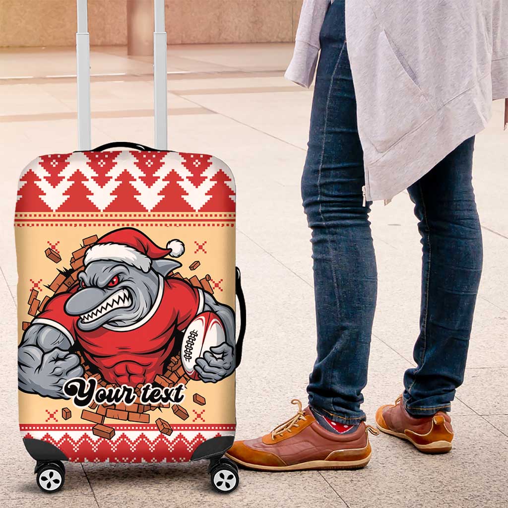 Redcliffe Strong Dolphins Personalised Luggage Cover Christmas Rugby League Spirit - Aussie Hoodie