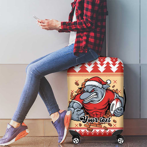 Redcliffe Strong Dolphins Personalised Luggage Cover Christmas Rugby League Spirit - Aussie Hoodie