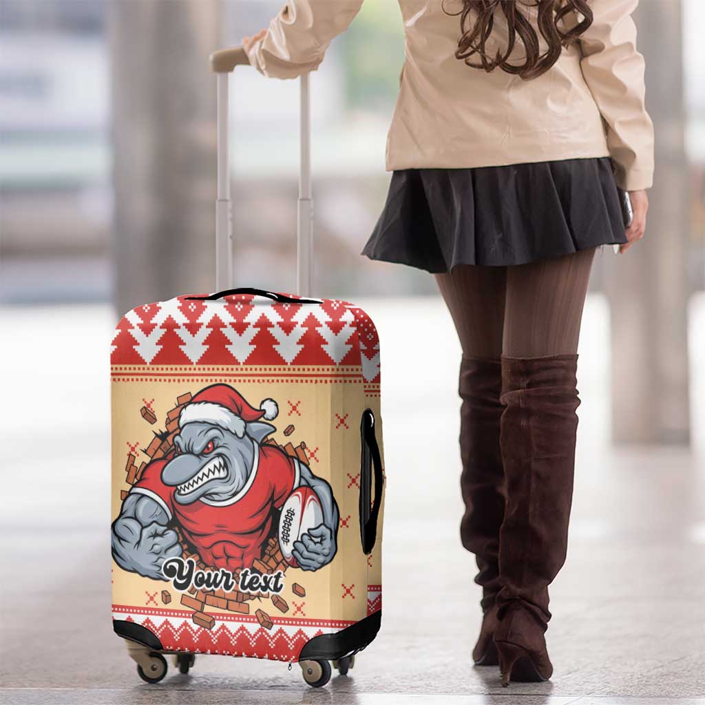 Redcliffe Strong Dolphins Personalised Luggage Cover Christmas Rugby League Spirit - Aussie Hoodie