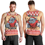 Redcliffe Strong Dolphins Personalised Men Tank Top Christmas Rugby League Spirit - Aussie Hoodie