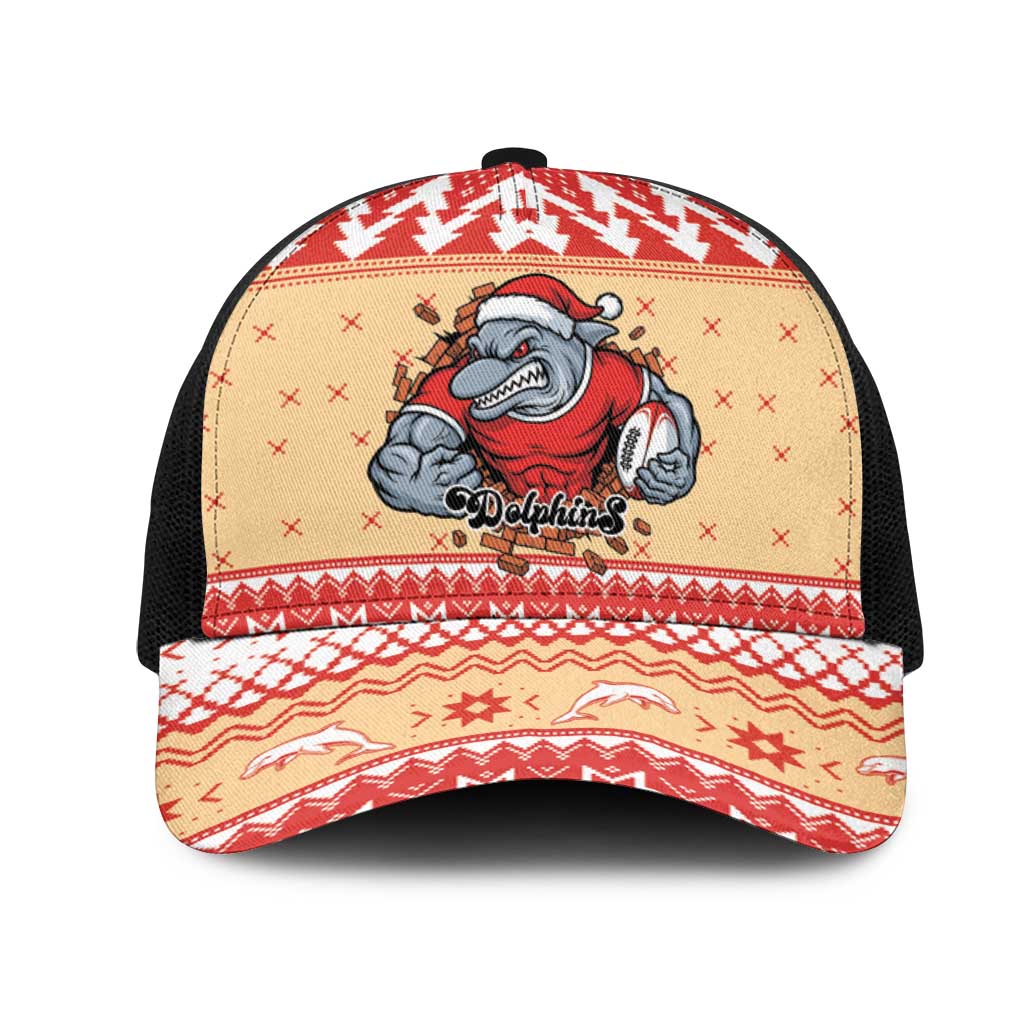 Redcliffe Strong Dolphins Mesh Trucker Cap Christmas Rugby League Spirit - Aussie Hoodie