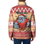 Redcliffe Strong Dolphins Personalised Padded Jacket Christmas Rugby League Spirit - Aussie Hoodie