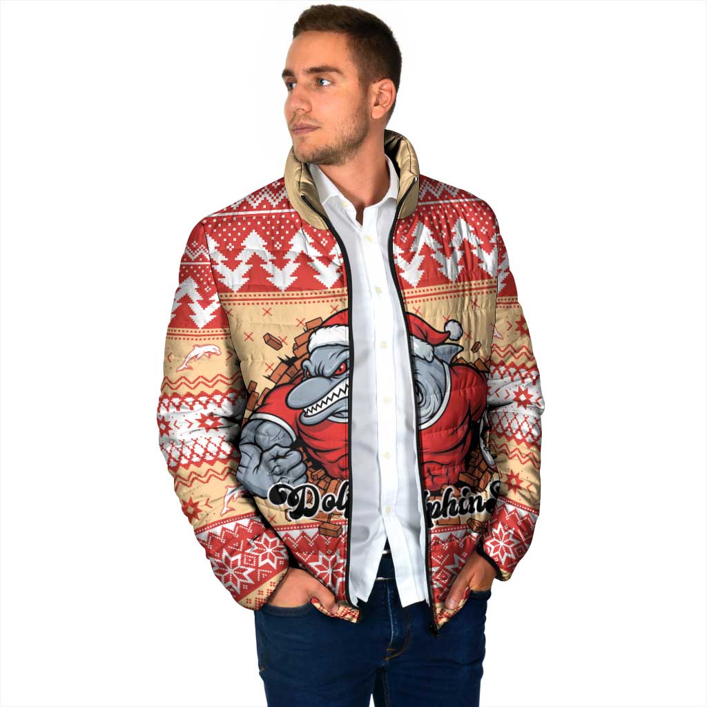 Redcliffe Strong Dolphins Personalised Padded Jacket Christmas Rugby League Spirit - Aussie Hoodie