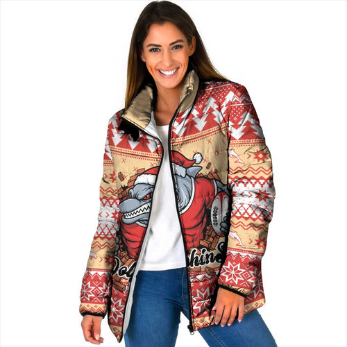 Redcliffe Strong Dolphins Personalised Padded Jacket Christmas Rugby League Spirit - Aussie Hoodie