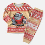 Redcliffe Strong Dolphins Personalised Christmas Pajama Set Christmas Rugby League Spirit - Aussie Hoodie