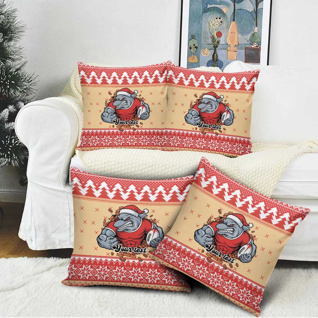 Redcliffe Strong Dolphins Personalised Pillow Cover Christmas Rugby League Spirit - Aussie Hoodie