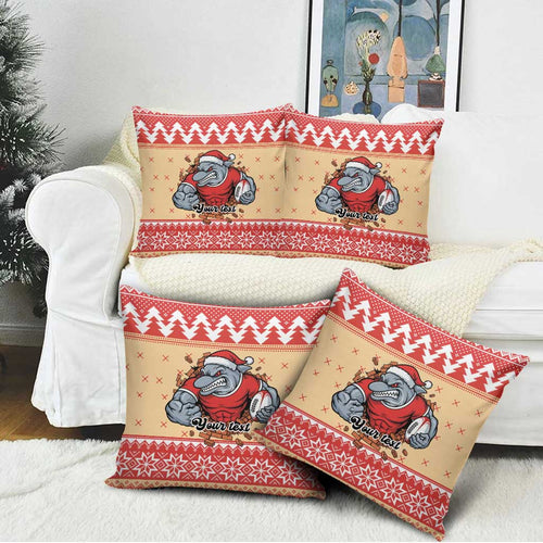 Redcliffe Strong Dolphins Personalised Pillow Cover Christmas Rugby League Spirit - Aussie Hoodie