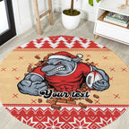 Redcliffe Strong Dolphins Personalised Round Carpet Christmas Rugby League Spirit - Aussie Hoodie