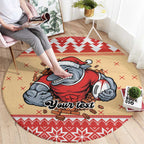 Redcliffe Strong Dolphins Personalised Round Carpet Christmas Rugby League Spirit - Aussie Hoodie