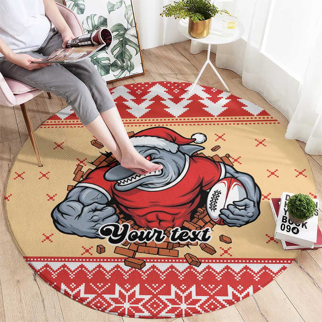Redcliffe Strong Dolphins Personalised Round Carpet Christmas Rugby League Spirit - Aussie Hoodie