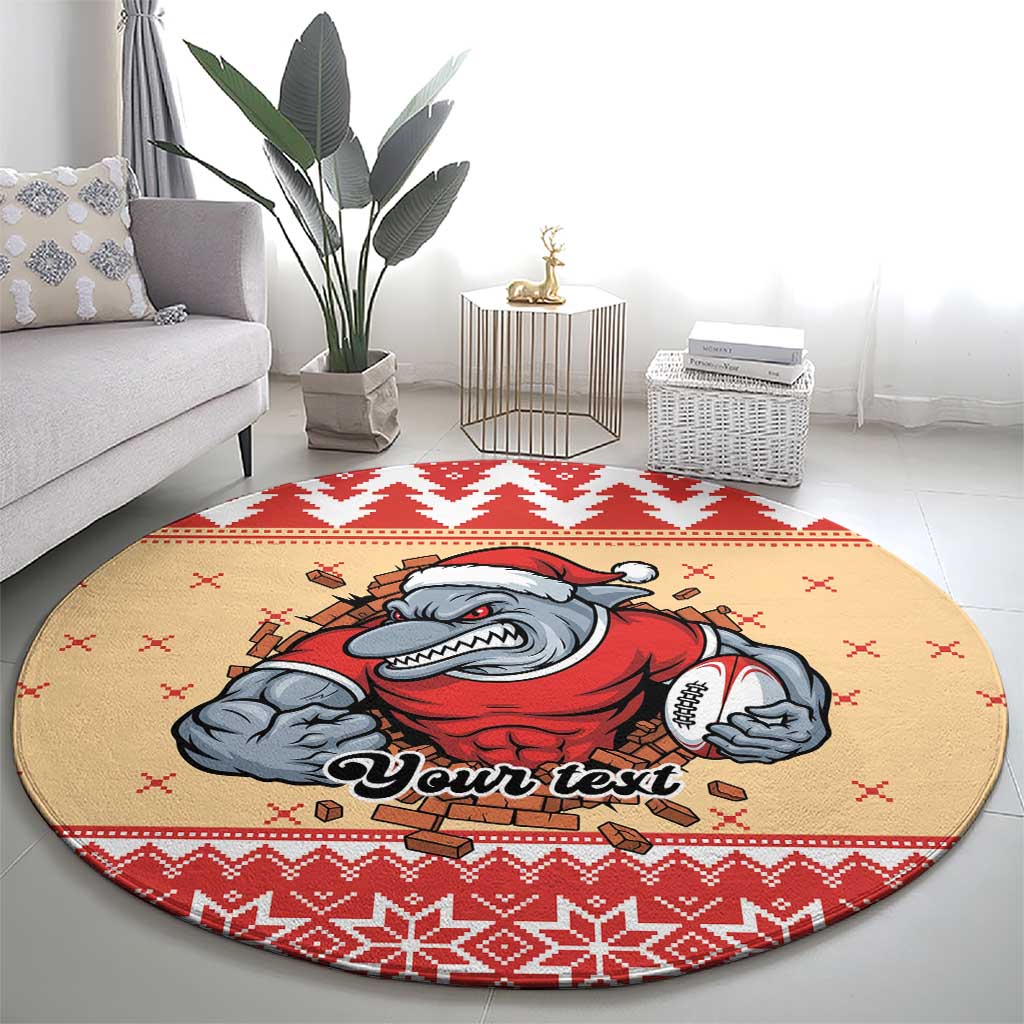 Redcliffe Strong Dolphins Personalised Round Carpet Christmas Rugby League Spirit - Aussie Hoodie