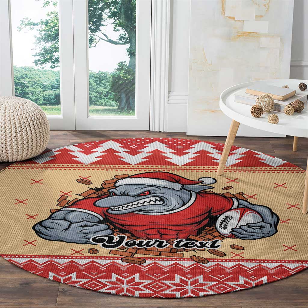 Redcliffe Strong Dolphins Personalised Round Carpet Christmas Rugby League Spirit - Aussie Hoodie