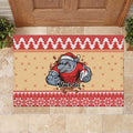 Redcliffe Strong Dolphins Personalised Rubber Doormat Christmas Rugby League Spirit - Aussie Hoodie