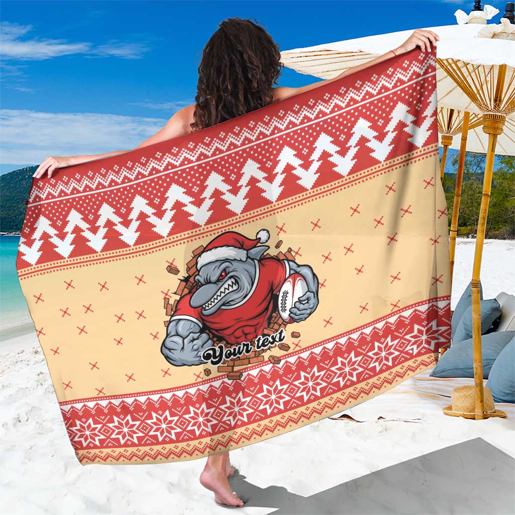 Redcliffe Strong Dolphins Personalised Sarong Christmas Rugby League Spirit - Aussie Hoodie