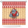Redcliffe Strong Dolphins Personalised Shower Curtain Christmas Rugby League Spirit - Aussie Hoodie