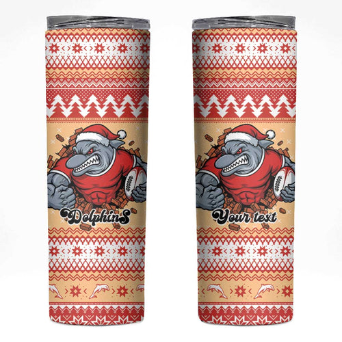 Redcliffe Strong Dolphins Personalised Skinny Tumbler Christmas Rugby League Spirit - Aussie Hoodie