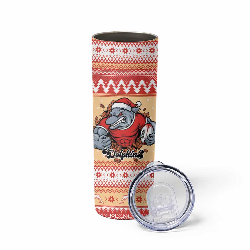 Redcliffe Strong Dolphins Personalised Skinny Tumbler Christmas Rugby League Spirit - Aussie Hoodie