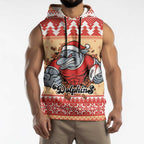 Redcliffe Strong Dolphins Personalised Sleeveless Hoodie Christmas Rugby League Spirit - Aussie Hoodie