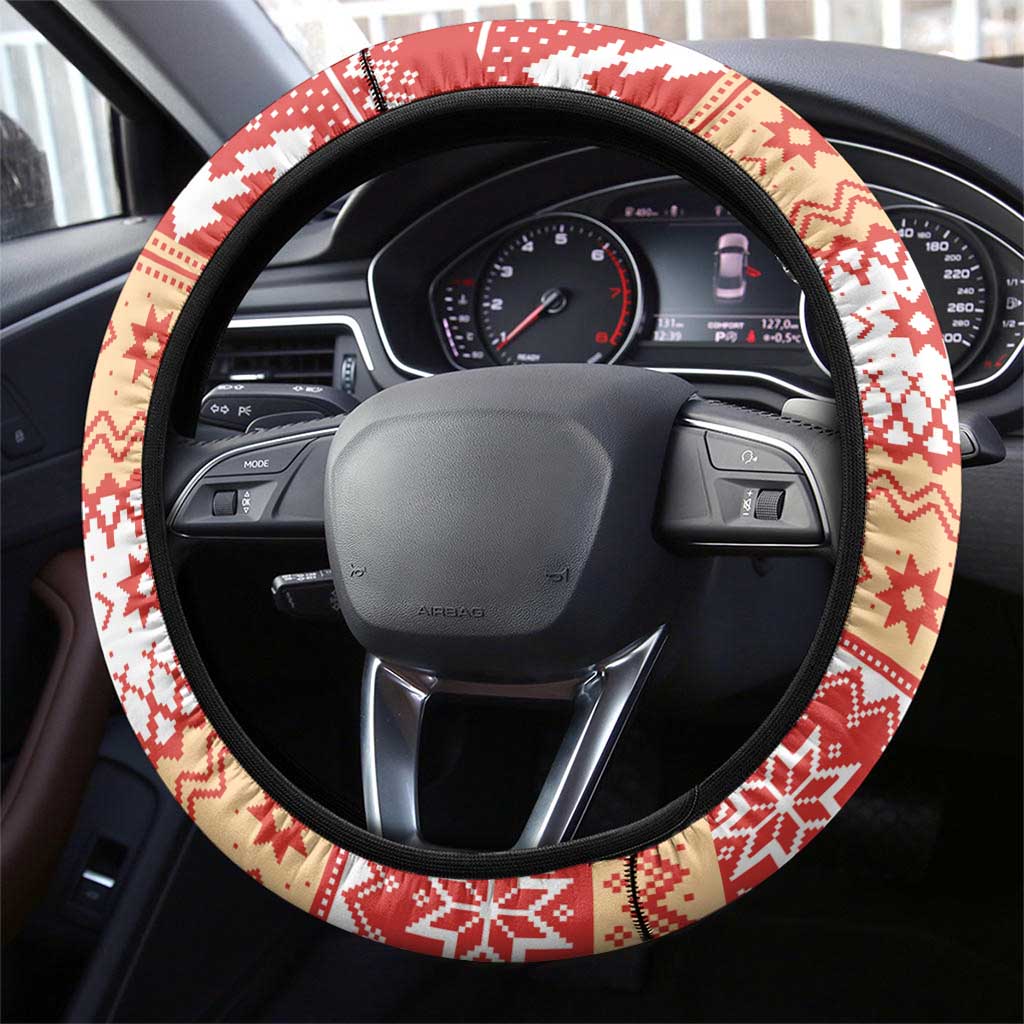 Redcliffe Strong Dolphins Steering Wheel Cover Christmas Rugby League Spirit - Aussie Hoodie