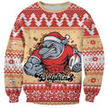 Redcliffe Strong Dolphins Personalised Sweatshirt Christmas Rugby League Spirit - Aussie Hoodie
