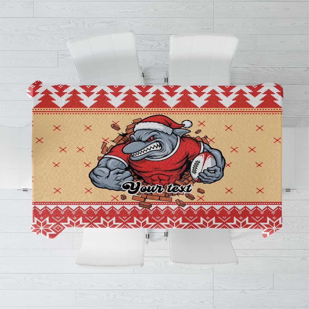 Redcliffe Strong Dolphins Personalised Tablecloth Christmas Rugby League Spirit - Aussie Hoodie