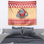 Redcliffe Strong Dolphins Personalised Tapestry Christmas Rugby League Spirit - Aussie Hoodie