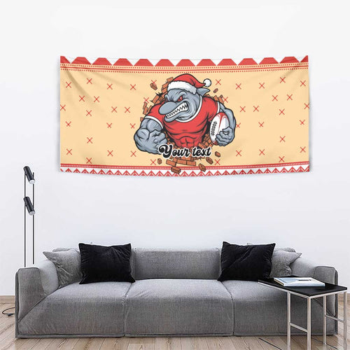 Redcliffe Strong Dolphins Personalised Tapestry Christmas Rugby League Spirit - Aussie Hoodie