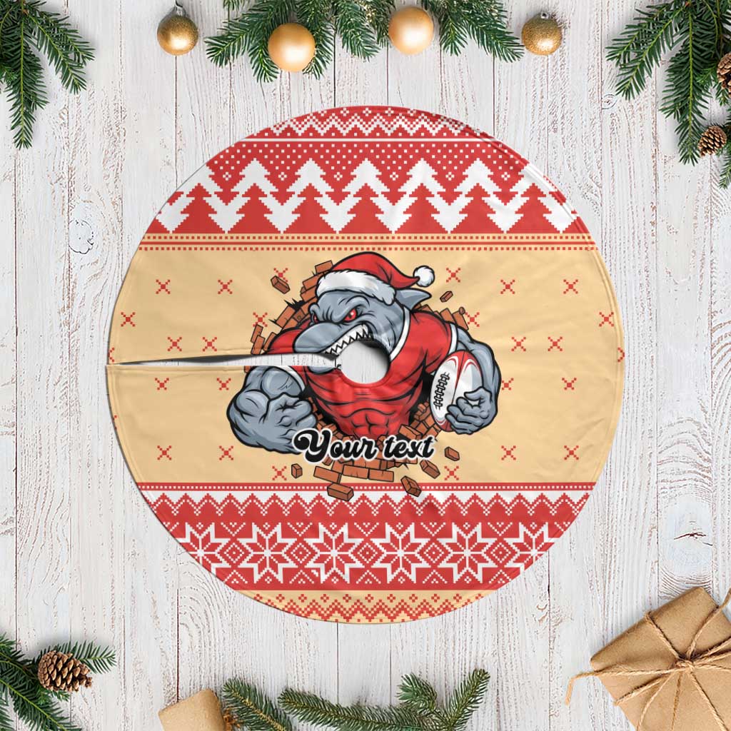 Redcliffe Strong Dolphins Personalised Tree Skirt Christmas Rugby League Spirit - Aussie Hoodie