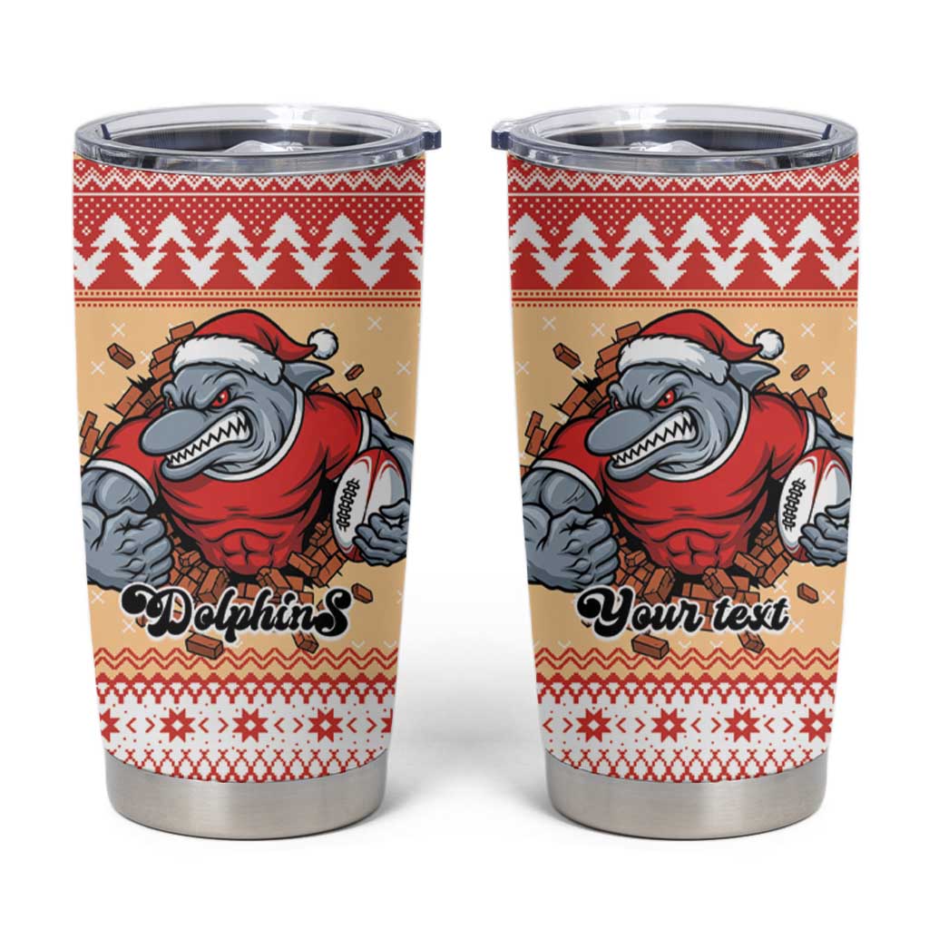 Redcliffe Strong Dolphins Personalised Tumbler Cup Christmas Rugby League Spirit - Aussie Hoodie