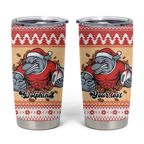 Redcliffe Strong Dolphins Personalised Tumbler Cup Christmas Rugby League Spirit - Aussie Hoodie