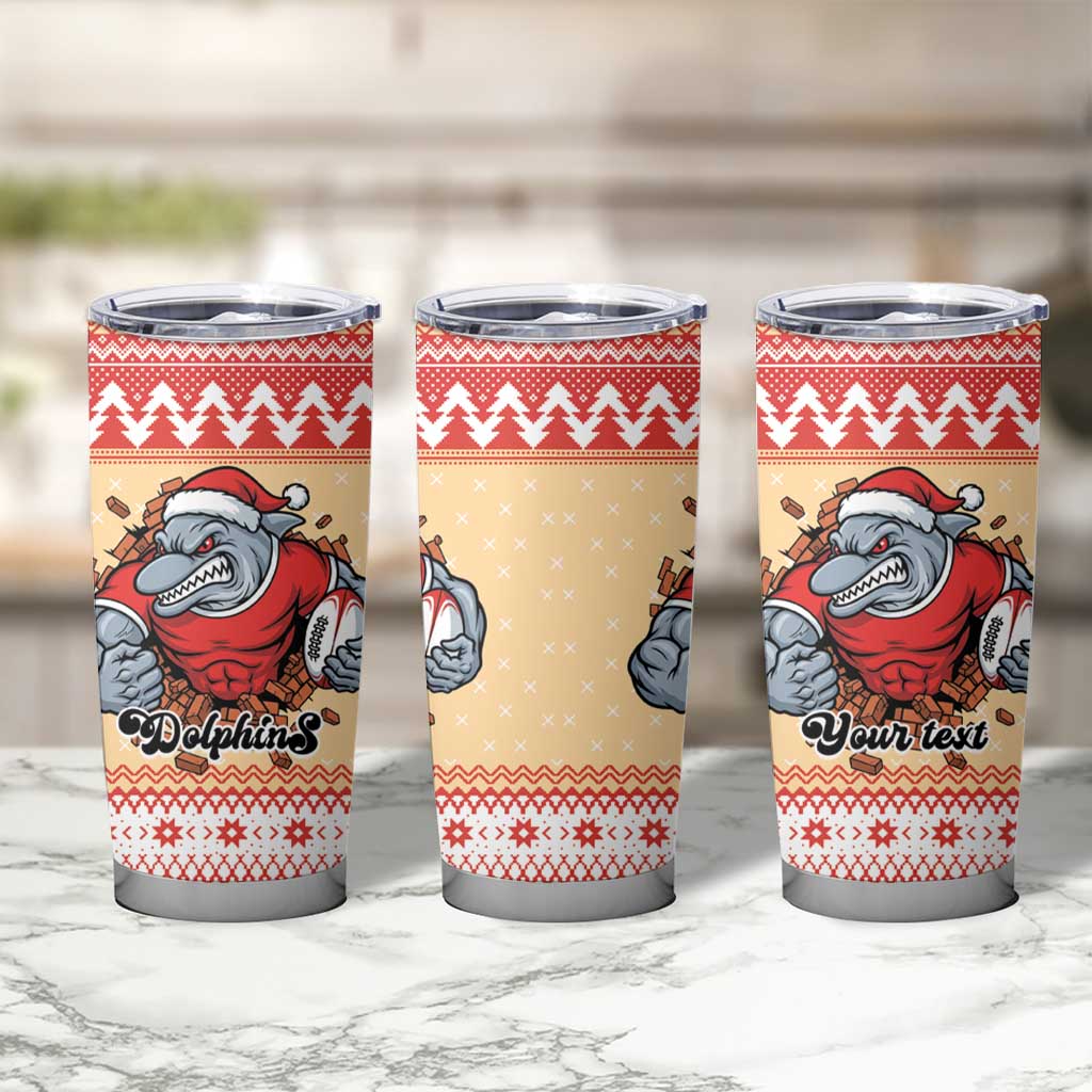 Redcliffe Strong Dolphins Personalised Tumbler Cup Christmas Rugby League Spirit - Aussie Hoodie