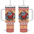 Redcliffe Strong Dolphins Personalised Tumbler With Handle Christmas Rugby League Spirit - Aussie Hoodie