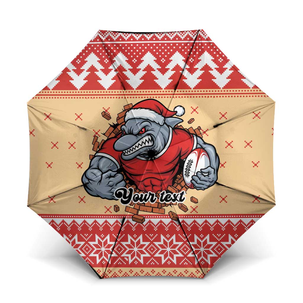 Redcliffe Strong Dolphins Personalised Umbrella Christmas Rugby League Spirit - Aussie Hoodie