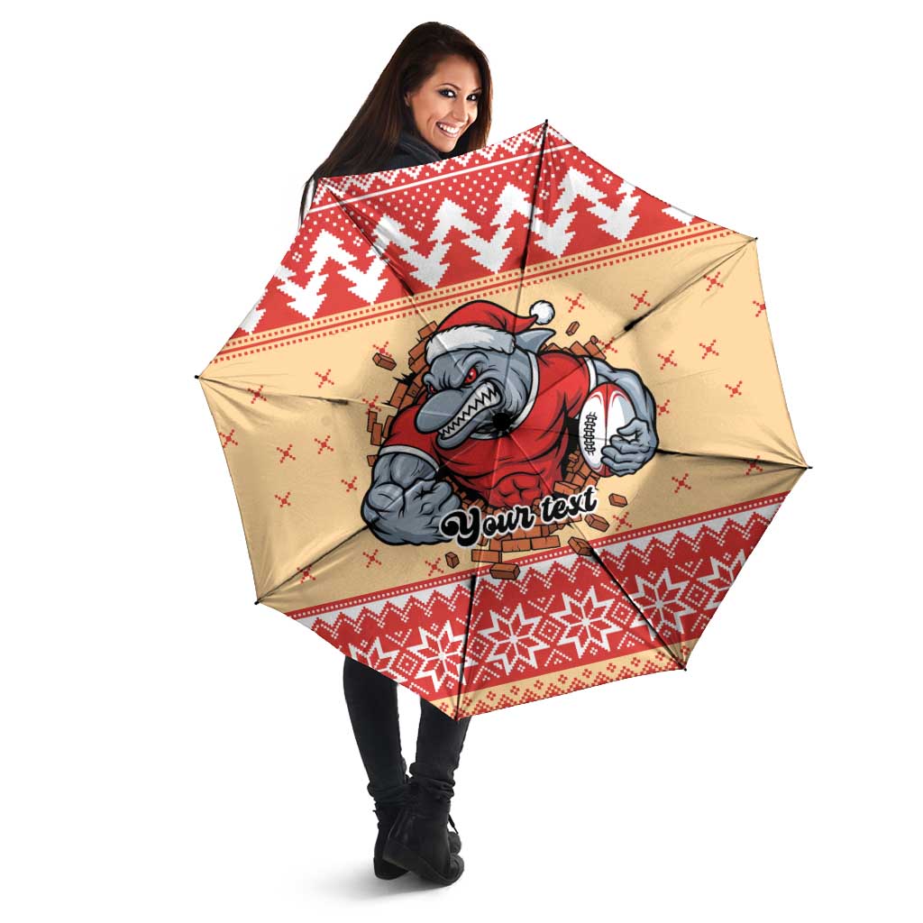 Redcliffe Strong Dolphins Personalised Umbrella Christmas Rugby League Spirit - Aussie Hoodie