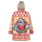 Redcliffe Strong Dolphins Personalised Wearable Blanket Hoodie Christmas Rugby League Spirit - Aussie Hoodie