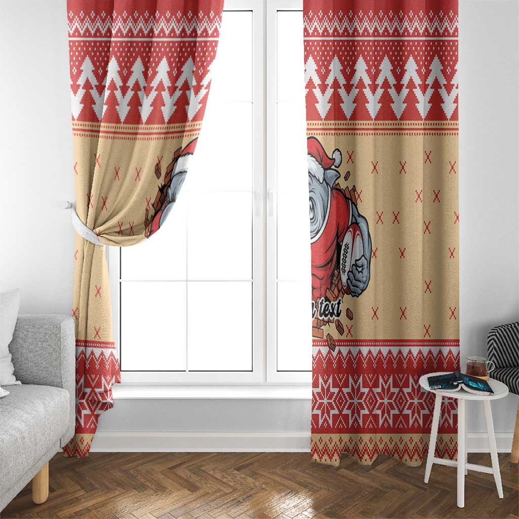 Redcliffe Strong Dolphins Personalised Window Curtain Christmas Rugby League Spirit - Aussie Hoodie