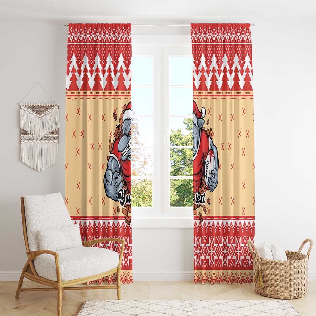 Redcliffe Strong Dolphins Personalised Window Curtain Christmas Rugby League Spirit - Aussie Hoodie