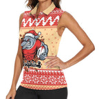 Redcliffe Strong Dolphins Personalised Women Sleeveless Polo Shirt Christmas Rugby League Spirit - Aussie Hoodie