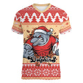 Redcliffe Strong Dolphins Personalised Women V-Neck T-Shirt Christmas Rugby League Spirit - Aussie Hoodie