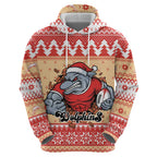 Redcliffe Strong Dolphins Personalised Zip Hoodie Christmas Rugby League Spirit - Aussie Hoodie