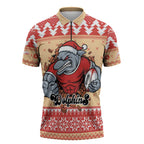 Redcliffe Strong Dolphins Personalised Zipper Polo Shirt Christmas Rugby League Spirit - Aussie Hoodie