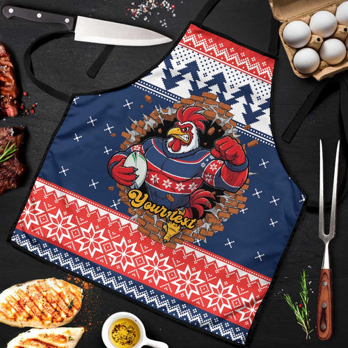 Roosters Xmas Glory Personalised Apron Christmas Rugby League Spirit - Aussie Hoodie