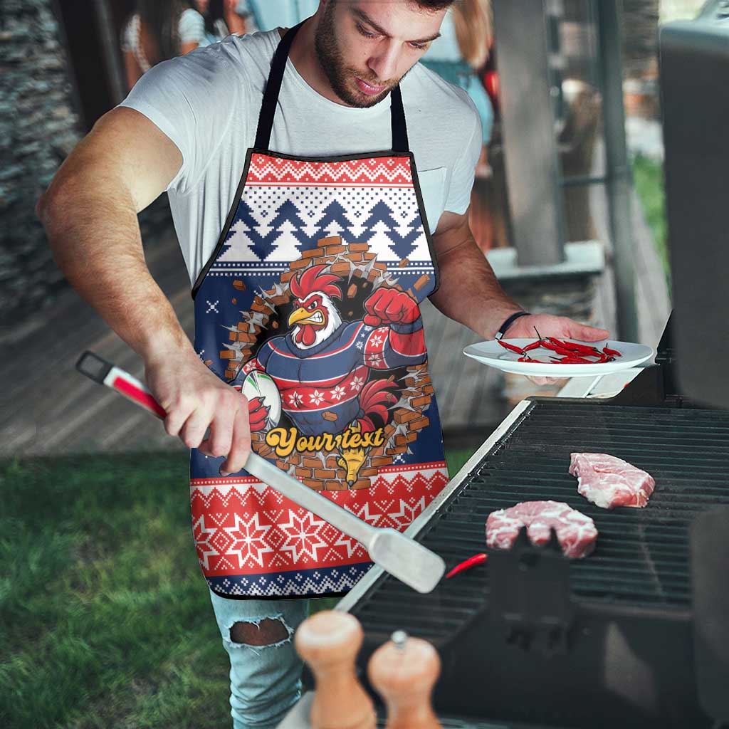 Roosters Xmas Glory Personalised Apron Christmas Rugby League Spirit - Aussie Hoodie