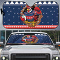 Roosters Xmas Glory Personalised Auto Sun Shade Christmas Rugby League Spirit - Aussie Hoodie