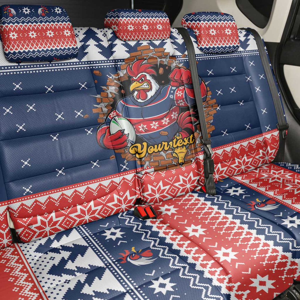 Roosters Xmas Glory Personalised Back Car Seat Cover Christmas Rugby League Spirit - Aussie Hoodie