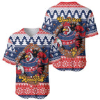 Roosters Xmas Glory Personalised Baseball Jersey Christmas Rugby League Spirit - Aussie Hoodie