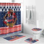 Roosters Xmas Glory Personalised Bathroom Set Christmas Rugby League Spirit - Aussie Hoodie