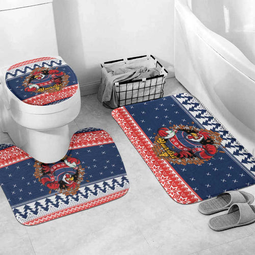 Roosters Xmas Glory Personalised Bathroom Set Christmas Rugby League Spirit - Aussie Hoodie