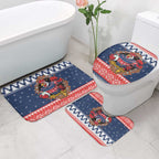 Roosters Xmas Glory Personalised Bathroom Set Christmas Rugby League Spirit - Aussie Hoodie